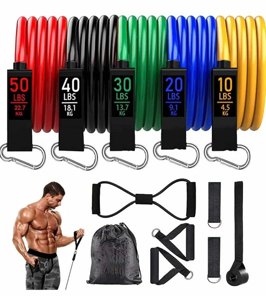 BUYHINTS Resistance Band Set for Heavy Workout (premium product for premium people)