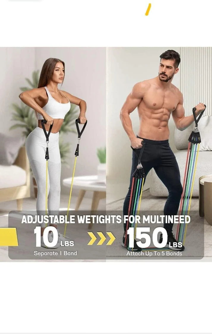 BUYHINTS Resistance Band Set for Heavy Workout (premium product for premium people)